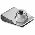 Bsc Preferred No-Slip Clip-On Barrel Nut Zinc-Plated Steel M4 x 0.7 mm Thread, 15PK 95210A310
